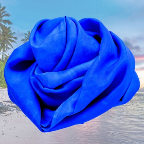 JagBag Large Silk Beach Wrap - Blue